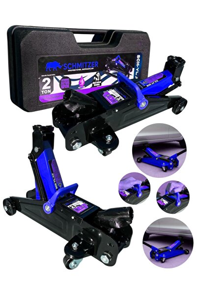 SCHMITZER 2,5 Ton’a Kadar Dayanıklı Çelik Araba Kaldırma Oto Krikosu Çantalı Tekerlekli Hidrolik Timsah Kriko