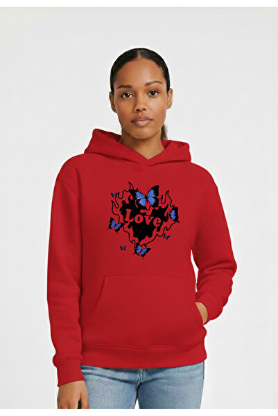 LORVEX Ženska majica Oversize kroj 100% pamuk lu LJUBAV Štampano