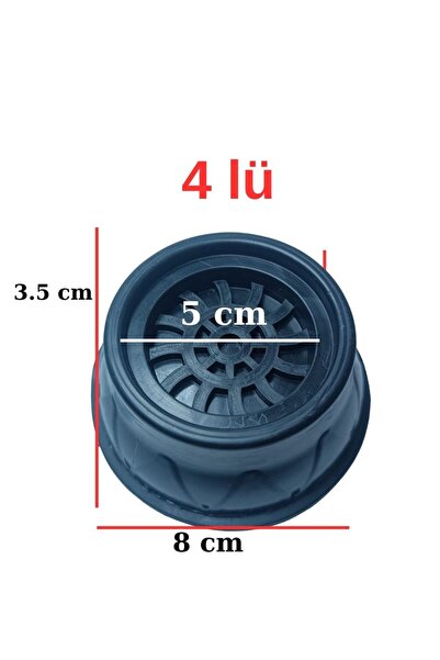 Beyaz Eşya Altlığı Ayağı 4 Adet Çamaşır Bulaşık Makinası Buzdolabı Yükseltici ve Titreşim Önleyici