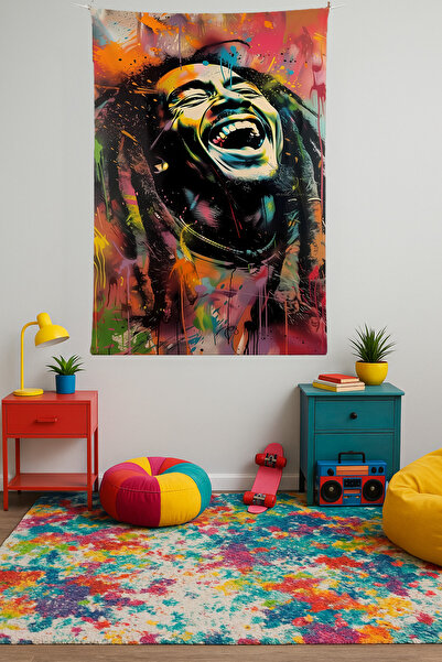 Charmbi Colorful Wall Covering Film Art Themed Quality Fabric Room Decor Tapestry Wall Carpet