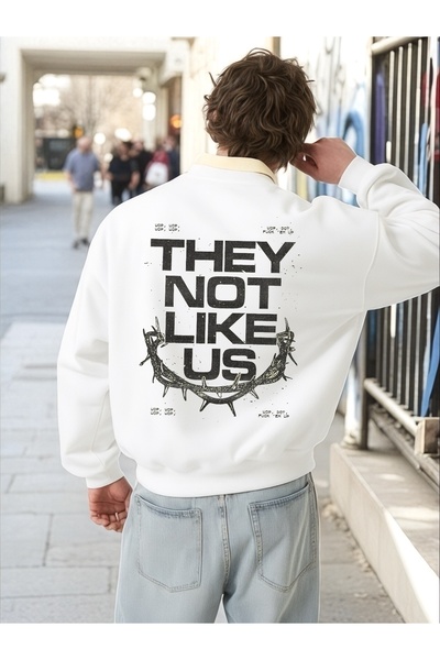 ArtYus Tricou unisex cu mânecă lungă They Not Like Us Transfer cu imprimeu Mă...