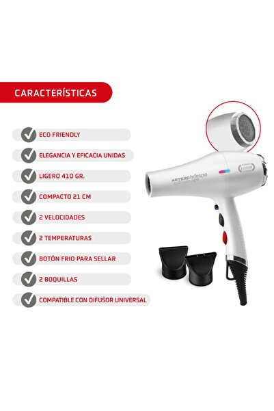 Artero Hairdressing Dryer Inferno Light 2000W