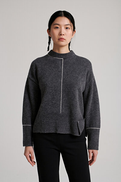 MELLY MORE سترة ياندان ذات فتحة