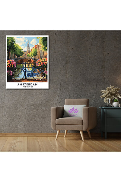 LİLYHOBBYLAND Sayılarla Boyama Seti Dünya Şehirleri 40x50cm: Hollanda-Amsdram