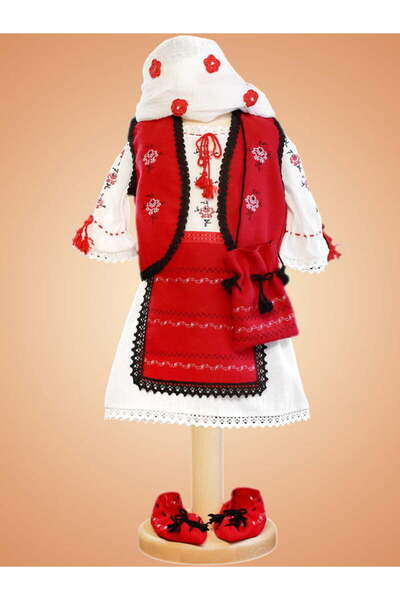 Deco Artis Costum botez Trandafir Moldovenesc - cod X 07