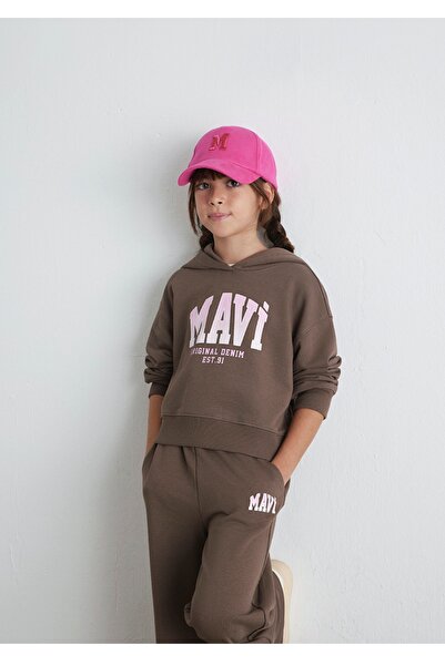 Mavi Logo Printed Loose Fit (Loose Fit) Girls' Sweatshirt