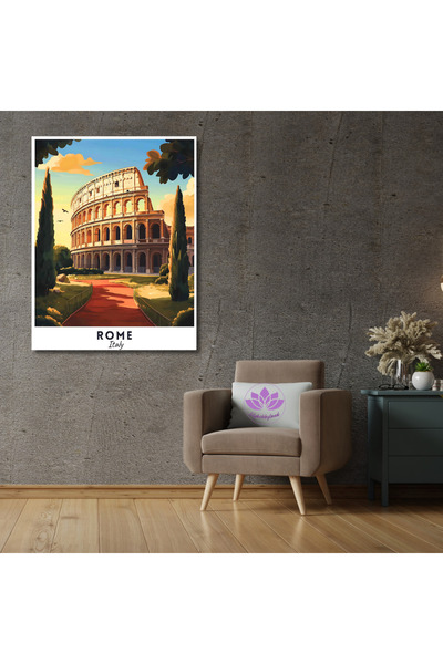 LİLYHOBBYLAND Sayılarla Boyama Seti Dünya Şehirleri 40x50cm: İtalya-Roma