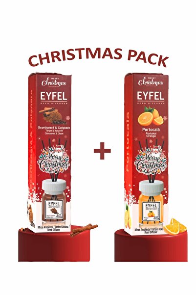 Eyfel Xmas Room Air Freshener 2 x 120 ml Cinnamon and Clove + Orange