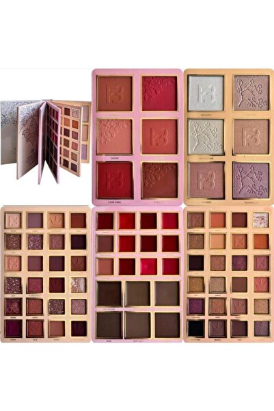 FANCY BEAUTY باليت فانسي بيوتي المتكاملة – للعيون والخدود والهايلايتر 4 طبقات