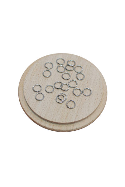 FlowerAksesuar 100 Adet - 8 mm Çelik Takı Halkası, Çelik Halka, Paslanmaz Çel...