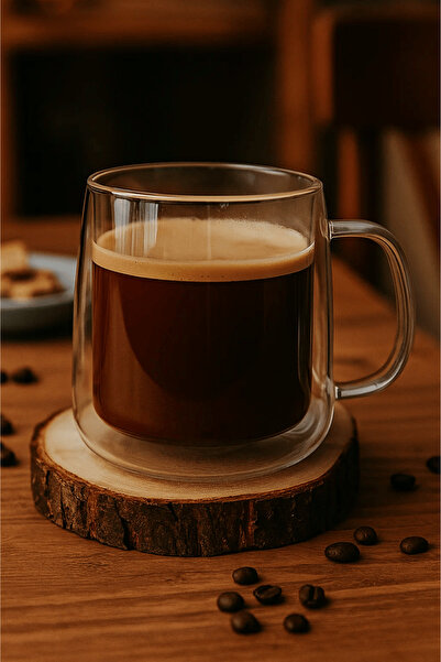 VANTINA HOME Borosilicate Glass Mug - 1 Piece Double Wall 260ml. Glass