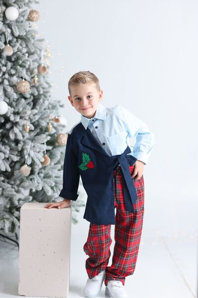 Hulm Ceket Detaylı Nakışlı Gömlek