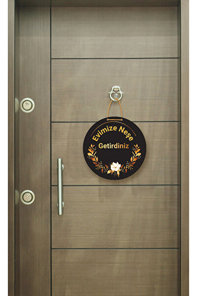 M&H Quality Ornament pentru ușă din MDF cu inscripția „Bine ați venit în casa...