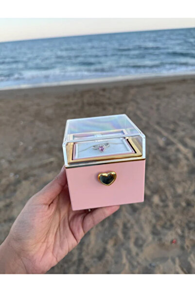 Mia Dönen Mumlu Yüzük Kutusu(AYARLANABİLİR TAŞLI YÜZÜK DAHİLDİR)