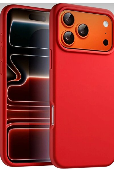 SOLİD CASE iPhone 17 Pro Max Case Inside Velvet Screen and Camera Raised Launch Silicone Cover