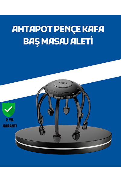 Store Elektrikli Saç Derisi Masaj Aleti Çok Noktalı 8 Kollu Titreşimli Masaj