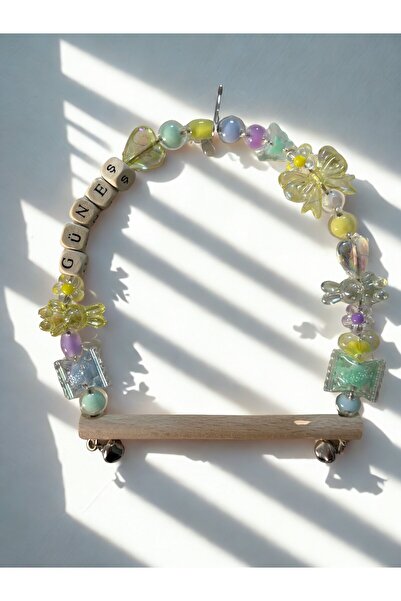 PAWOOD Muhabbet Kuşu Salıncağı (isme özel)