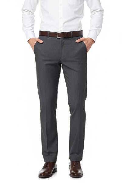 KAMER Men's Regular Fit Fabric Trousers Lycra Fabric Bgl-St05040