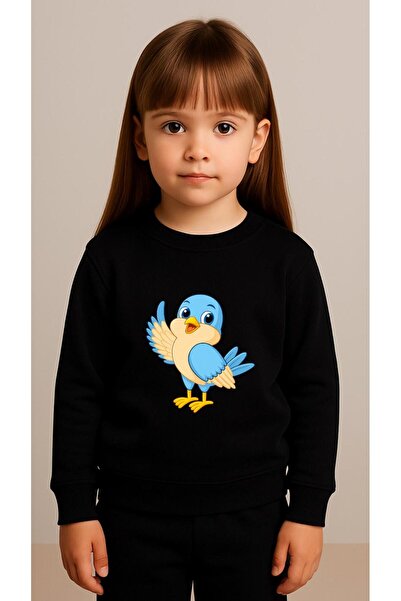 playwear سترة رياضية للأطفال BLUE BIRD مطبوع فتاة ولادي برقبة دائرية 3 4-5-6-...