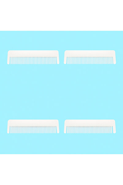 Bittox Profesyonel Beyaz Plastik İnce Dişli Bit Tarağı-Bit ve Sirke Temizleme Tarağı