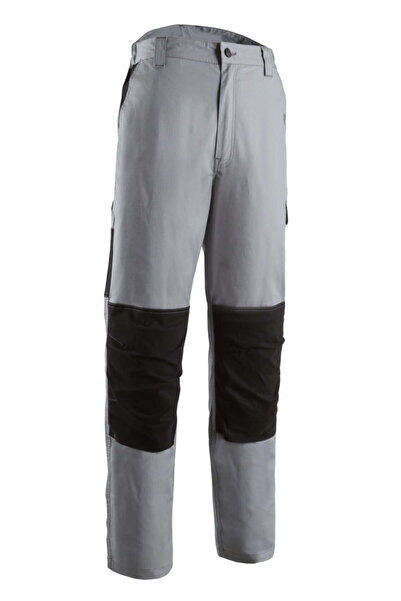 Coverguard CHONCO Work Trousers, Gray — Knee Reinforcement, Triple Seams, Multiple Pockets, 98% Cotton/2% Ela