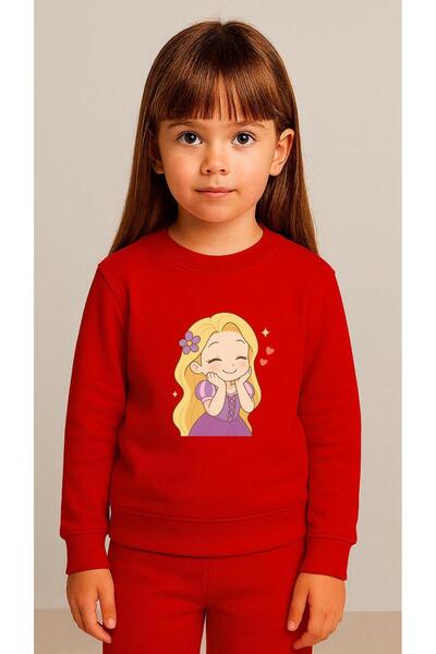 playwear ÇocukTakım Sweatshirt MOR ELBİSE Baskılı Kız Erkek Çocuk Bisiklet Ya...