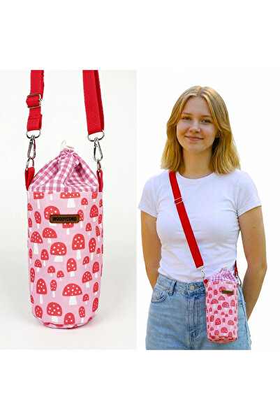 woodycord Husă pentru termos și sticle de apă, realizată manual, cu model de ...