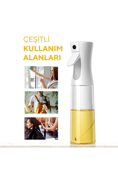 innoway Basınçlı Cam Yağ Sprey Şişesi – Sisleme Yağdanlık, Airfryer Uyumlu Yağdanlık