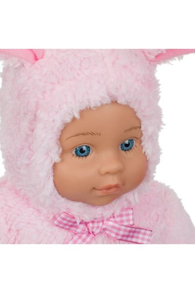 Tessari Baby Doll Dressed as Pink Bunny 34 cm