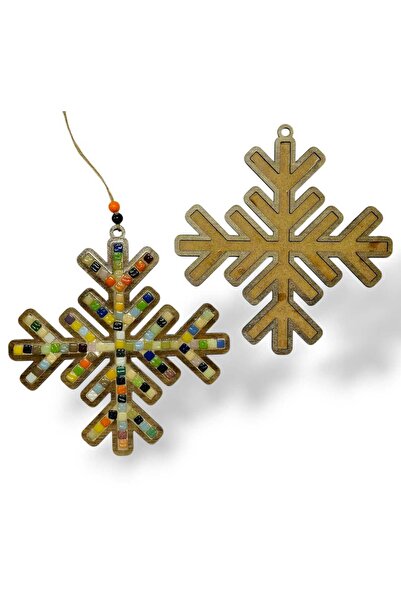 AllFayLazer Kış Mevsimi ve Yeni Yıl Yılbaşı Temalı Mozaik Ahşap Tabanlıkları ...