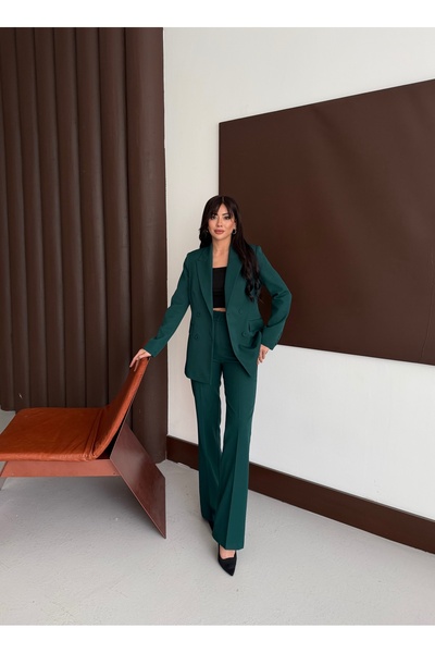 Nadrina Laser Cut Double-Breasted Suit