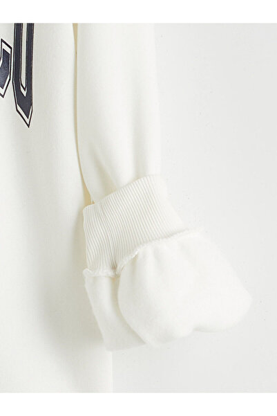 LC Waikiki Vizyon New Season Printed Oversize Women's Thick Sweatshirt