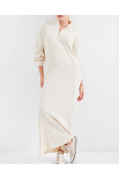 Modamorfo 15839 Boydan Knitwear Dress - Cream