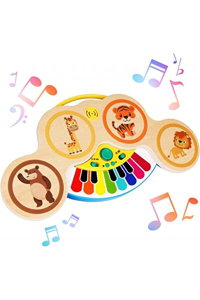 Toy Orga 2 in 1 tactila din lemn pentru copii, Magic Touch