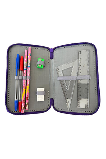 tga Rainbow Love pencil case, 3D hologram, 3 compartments, 19x12x6 cm, 32 pieces