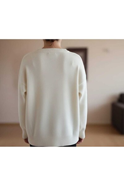 aytenli Modern Sweater with a Crew Neck, Scarf Detail, Fits Standard Sizes up to Xl, Lightweight and Flowy