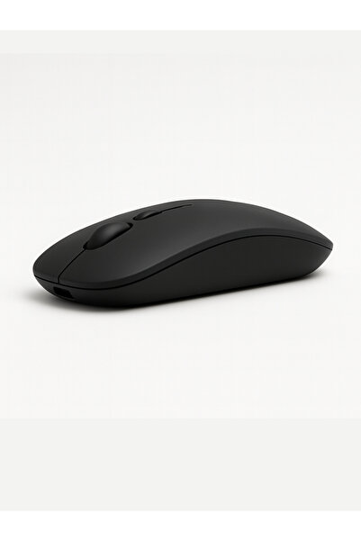 MA Siyah Kablosuz mouse Sessiz şarj Edilebilir 2.4G + Bluetooth çift bağlantı