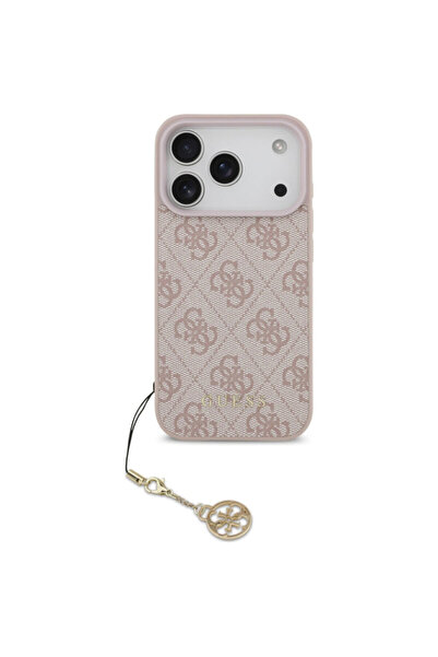Guess Original iPhone 17 Pro Hardcase 4G Charm Cradle MagSafe - Pink