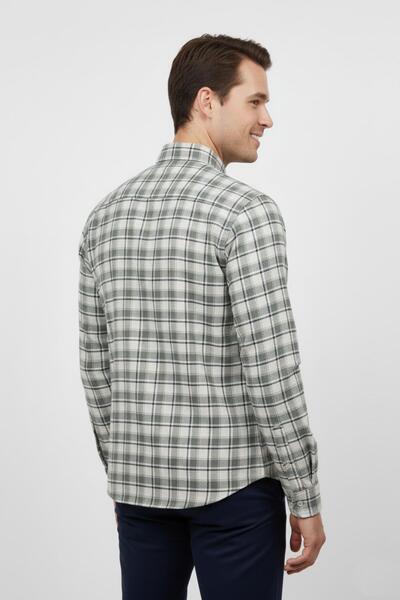 hodbehod Ανδρικό χειμερινό κλασικό πουκάμισο με μία τσέπη BGL-ST04990