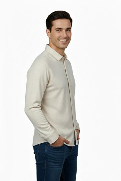 Raymons Men's Sport Slim Fit Woven Shirt Bgl-St04946