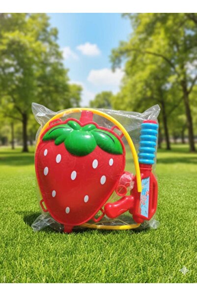 dolphin baby SIRT ÇANTALI HAZNELİ SU TABANCASI ÇİLEK FİGÜRLÜ 1500ML +3 YAŞ