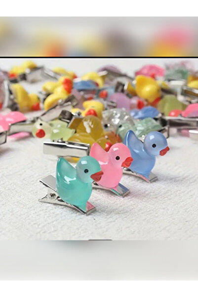 Umut 20Pcs Colorful Glowing Duck Baby Girl and Children Barrette Hair Holder
