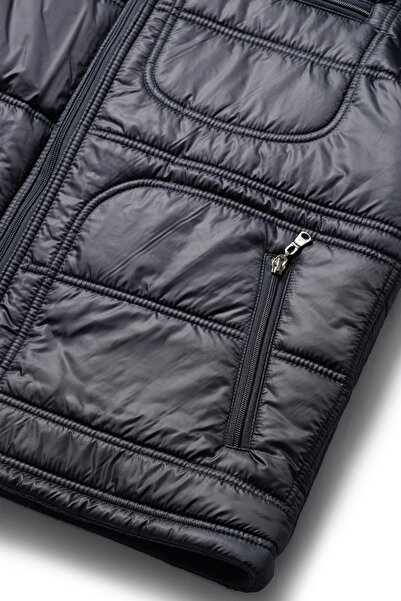 HAMİTOGULLARI Dark Blue Double Needle Vest