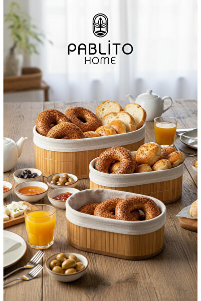 PABLITO HOME 3LÜ BAMBU SEPET