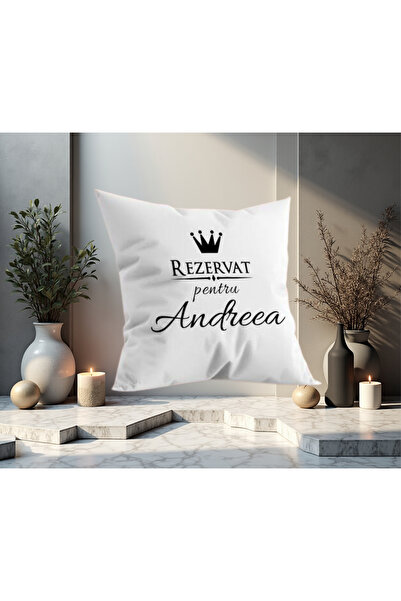 CrisPrint Personalized Square Pillow – “Reserved for Andreea” – The Perfect Saint Andrew’s Day Gift