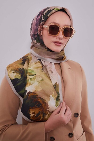 Levidor Mink Branch Flower Aura Scarf