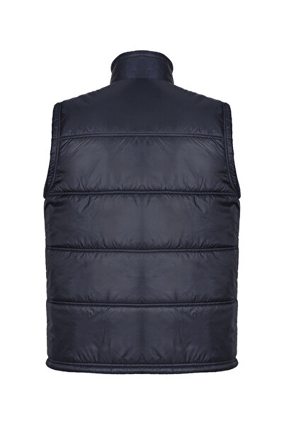 HAMİTOGULLARI Dark Blue Double Needle Vest