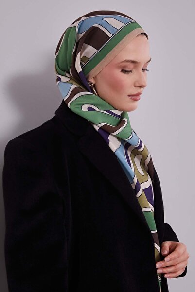 Levidor Πράσινο κυματιστό κασκόλ Aura