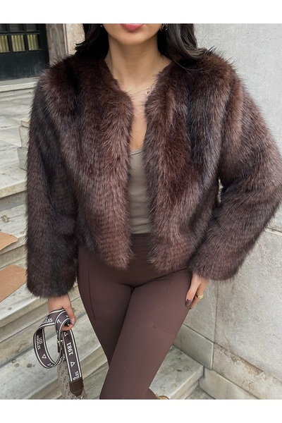 ASEDE Crop Boy Extra Soft Texture Jacquard Patterned Premium Lined Padded Coat