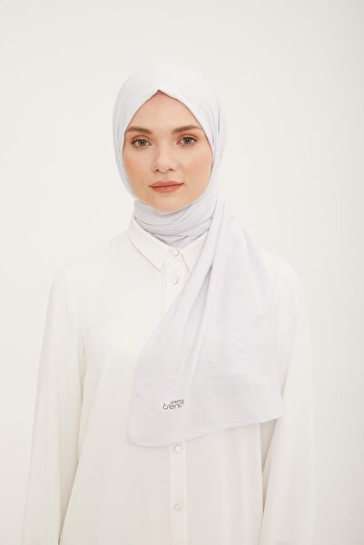 Armine Geometric Pattern Cotton Textured Jazz (Jazz) Shawl Stone